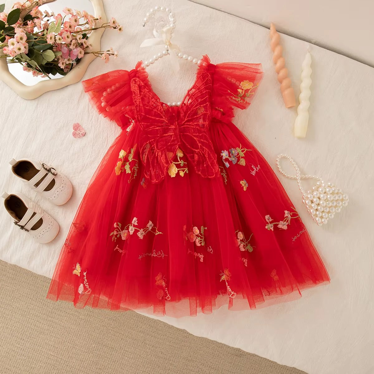Girls Butterfly Fairy Dress – Elegant, Magical & Made for Special Moments