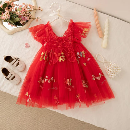 Girls Butterfly Fairy Dress – Elegant, Magical & Made for Special Moments