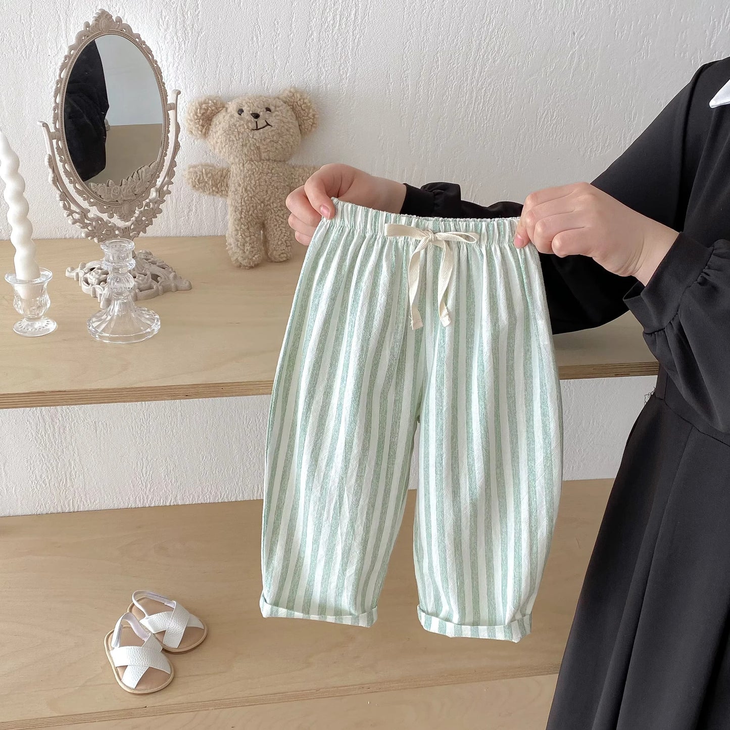 Striped Linen Pants
