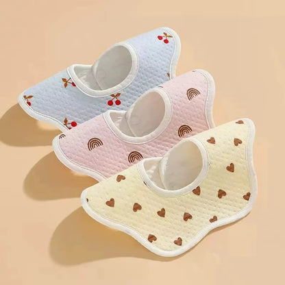 3-Pack Waterproof Baby Bib Set – Soft, Absorbent & Made for Everyday Feeding