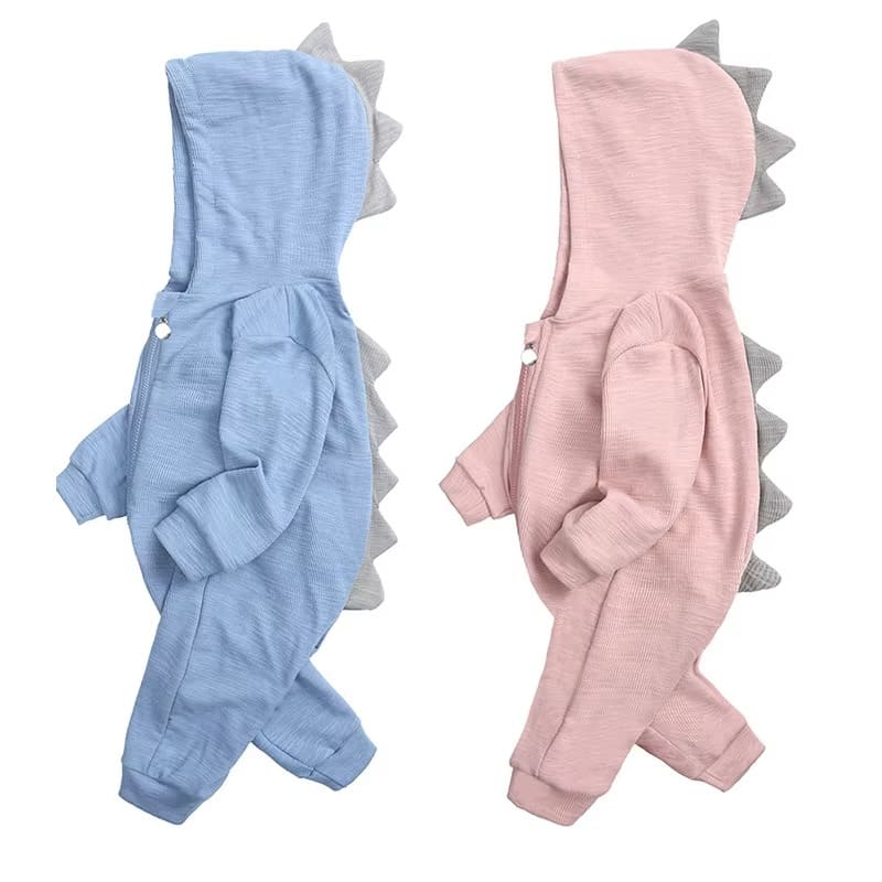 Baby Cute Dinosaur Hooded Romper