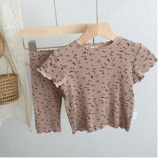 Girls Floral Summer Set