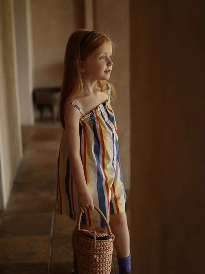 Girls Striped Summer Dress