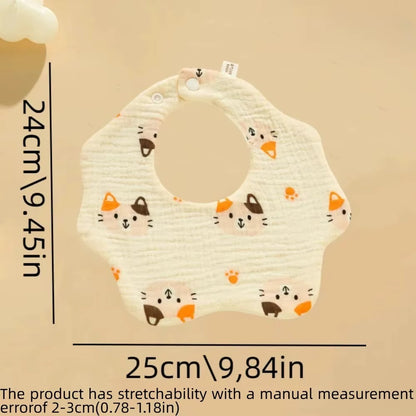 3-Pack Organic Cotton Baby Bib Set – Soft Absorbent Feeding & Drool Bibs