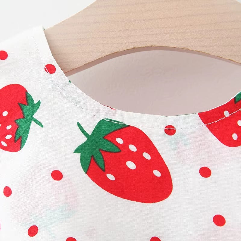 Strawberry Baby Dress & Hat Set – Sweet Summer Outfit