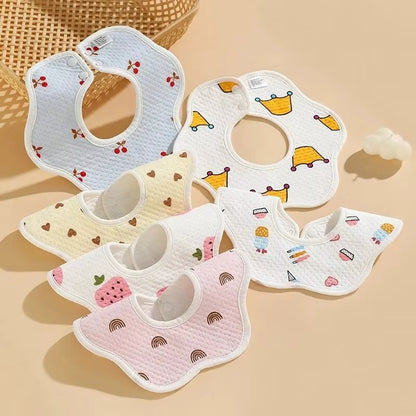 3-Pack Waterproof Baby Bib Set – Soft, Absorbent & Made for Everyday Feeding