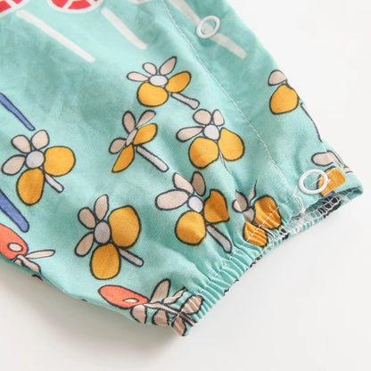 Baby Girl Floral Summer Sleeveless Jumpsuit