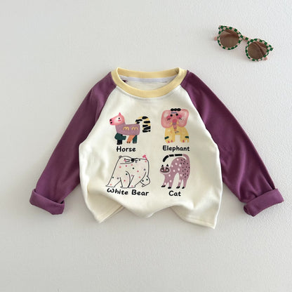 Kids Cartoon Long Sleeve Tee
