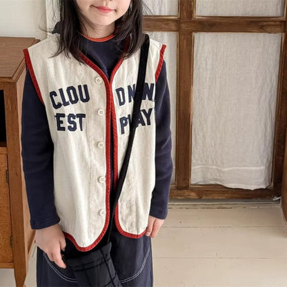 Kids Varsity Style Vest