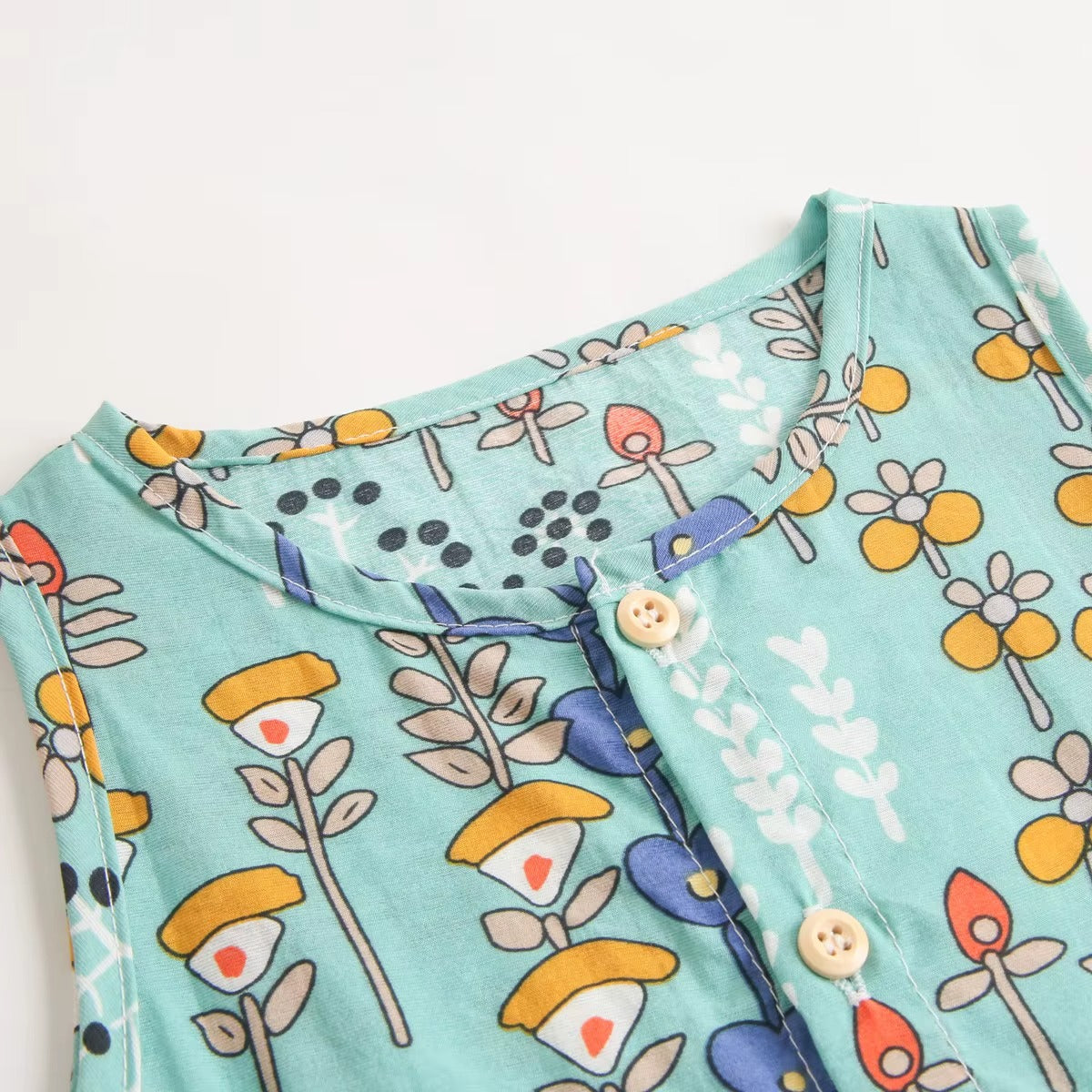 Baby Girl Floral Summer Sleeveless Jumpsuit