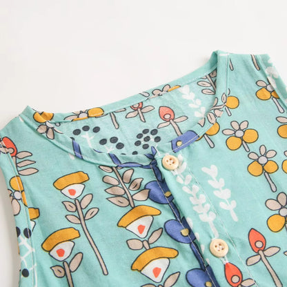 Baby Girl Floral Summer Sleeveless Jumpsuit