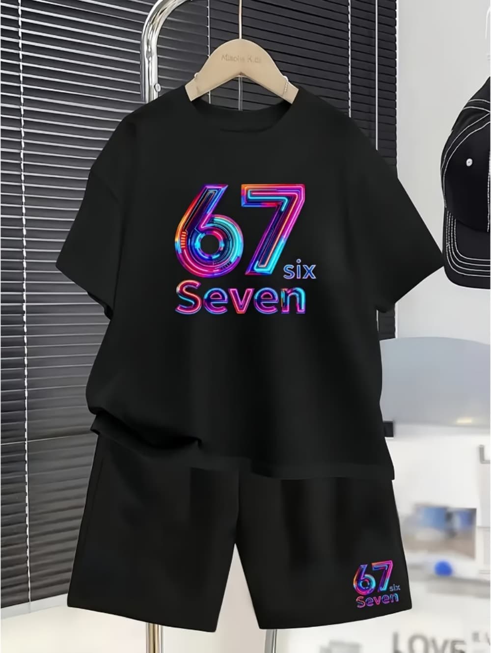Boys 67 Graphic Shorts Set