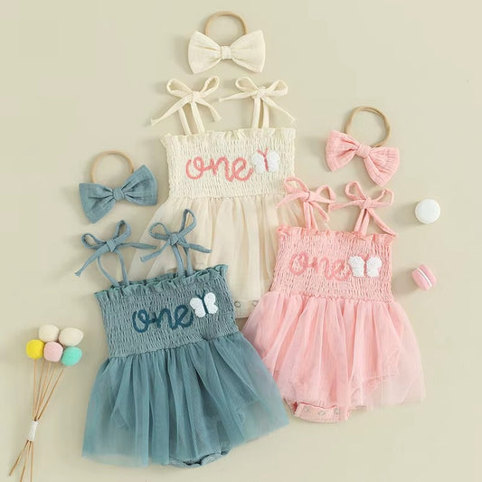 Baby Girl Tutu Romper Dress Set