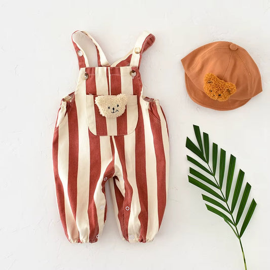 Striped Bear Romper