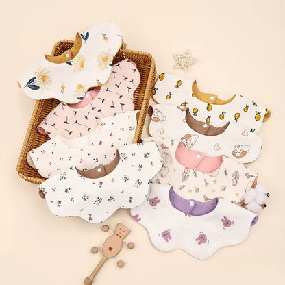 360° Baby Feeding Bib – Soft, Absorbent & Made for Everyday Messes
