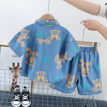 Boys Denim Summer Set