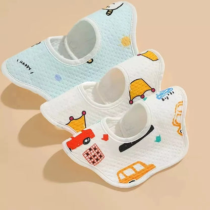 3-Pack Waterproof Baby Bib Set – Soft, Absorbent & Made for Everyday Feeding