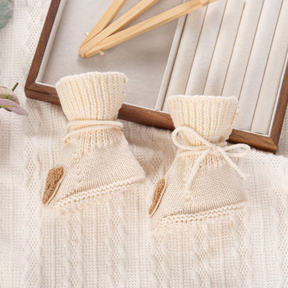 Baby Bear Booties Knit Socks