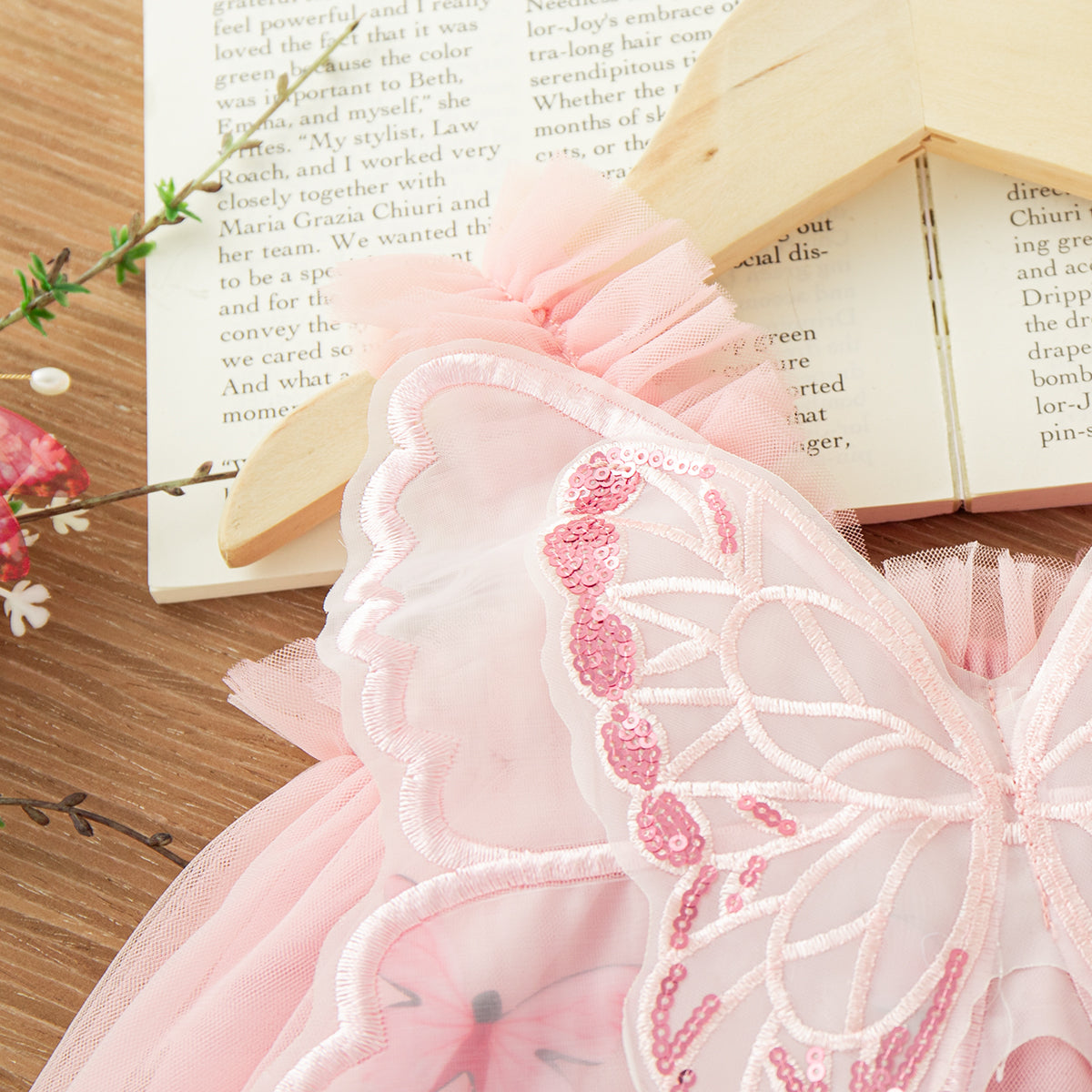Toddler Girls Butterfly Birthday Dress – Magical Tulle Party Dress with Wings