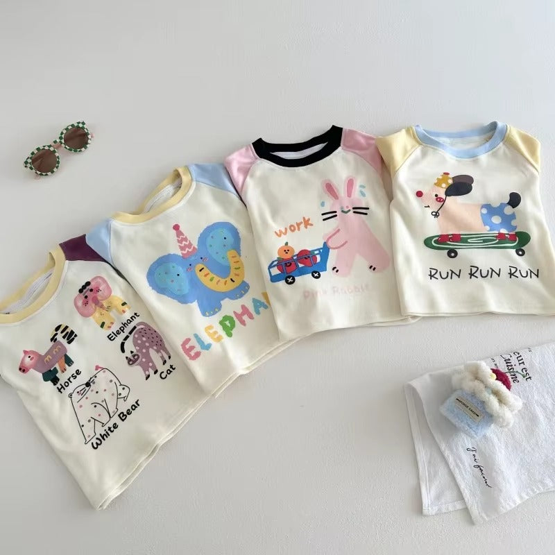Kids Cartoon Long Sleeve Tee