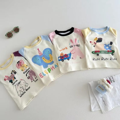 Kids Cartoon Long Sleeve Tee
