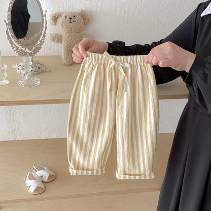 Striped Linen Pants