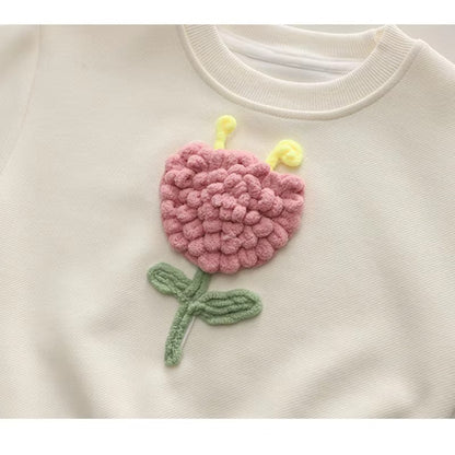Toddler Girl Flower Sweater & Jeans Set – Cute 2-Piece Outfit