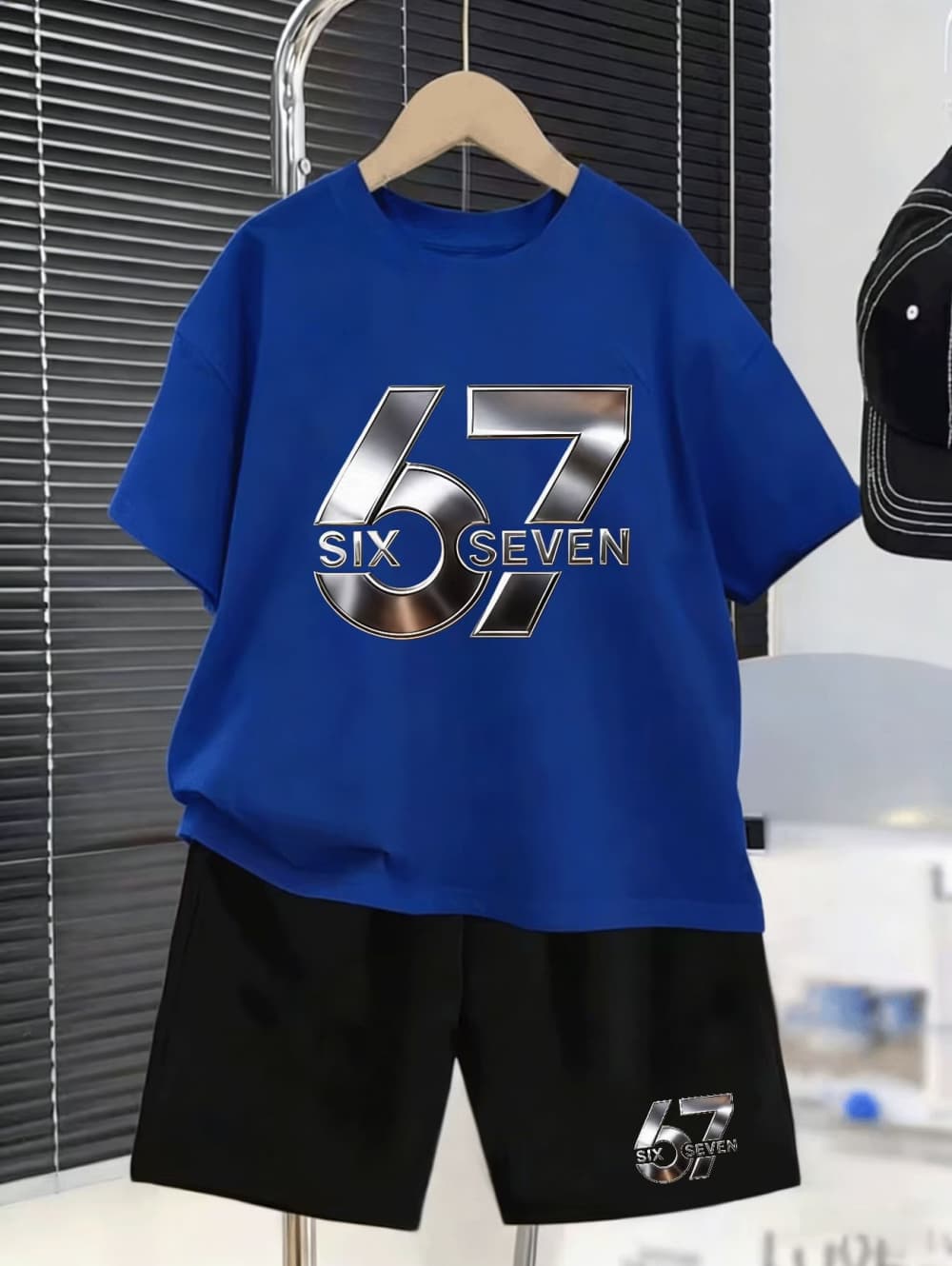 Boys 67 Graphic Shorts Set