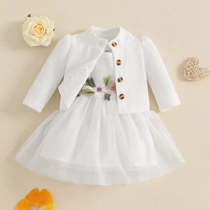 Baby Girl Floral Princess Dress Set