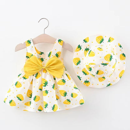 Strawberry Baby Dress & Hat Set – Sweet Summer Outfit