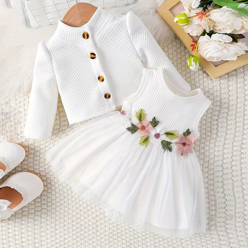 Baby Girl Floral Princess Dress Set