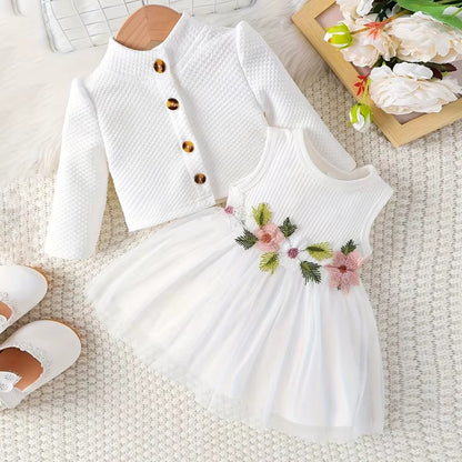 Baby Girl Floral Princess Dress Set