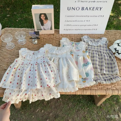 Baby Girl Ruffle Summer Dress Set