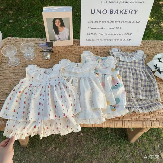 Baby Girl Ruffle Summer Dress Set