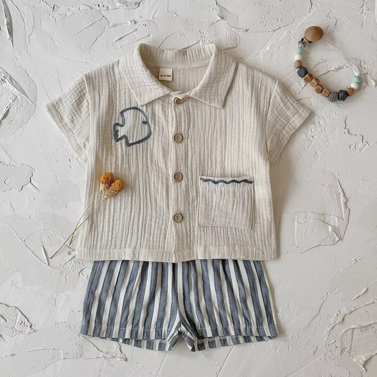 Baby Boy Linen Summer Set