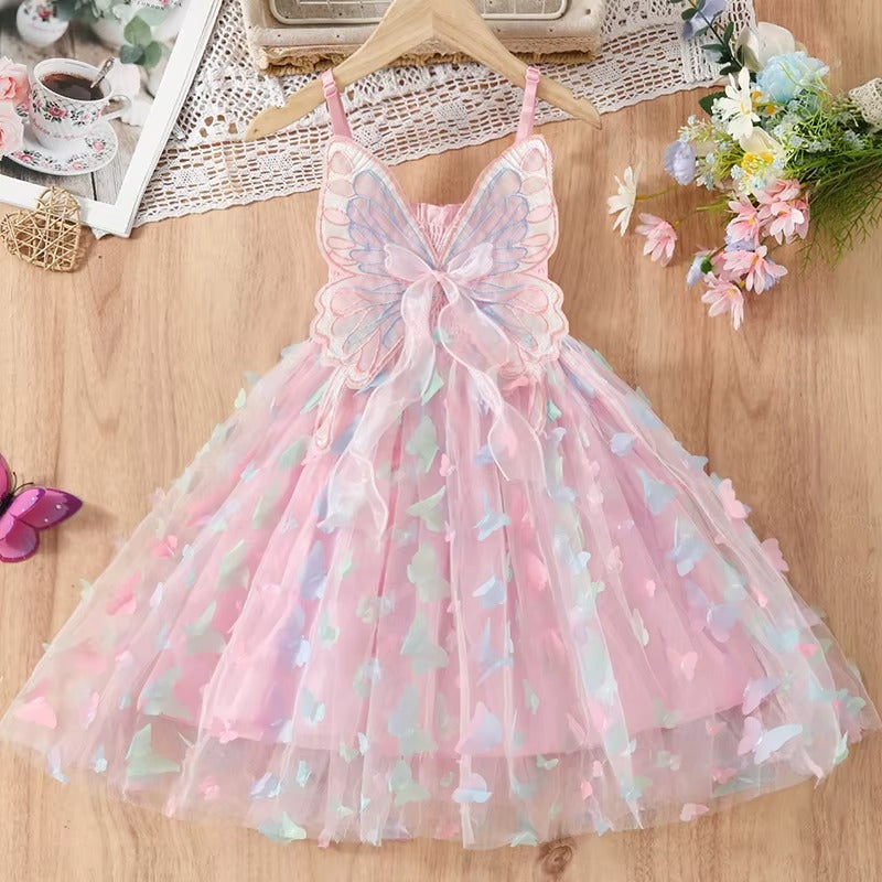 Girls Butterfly Princess Dress – Magical, Twirl-Worthy & Made to Shine