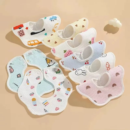 3-Pack Waterproof Baby Bib Set – Soft, Absorbent & Made for Everyday Feeding