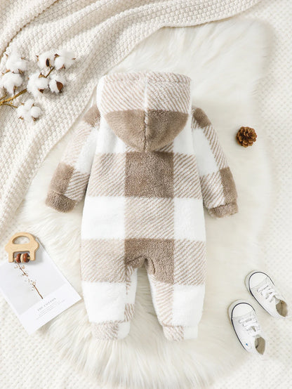 Oat Plaid Onesie