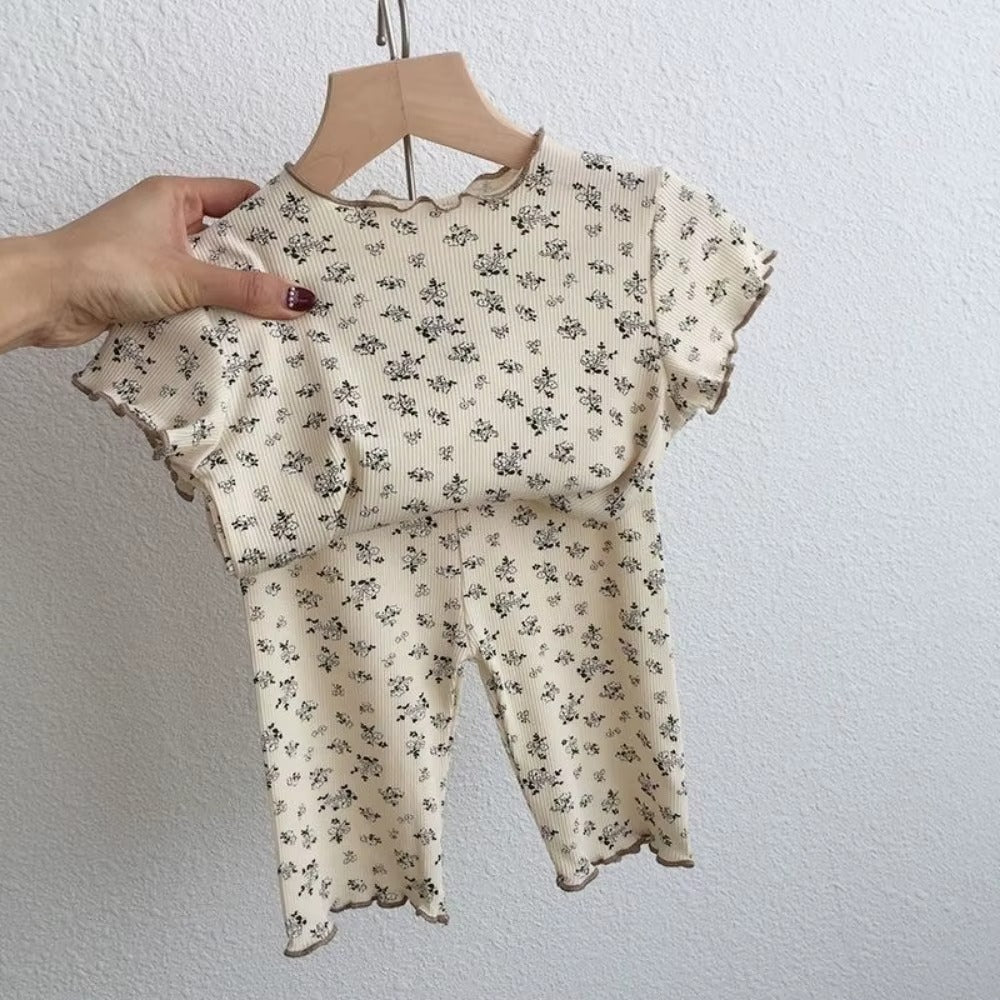 Girls Floral Summer Set