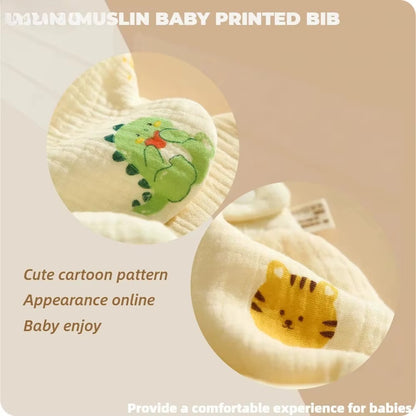 3-Pack Organic Cotton Baby Bib Set – Soft Absorbent Feeding & Drool Bibs