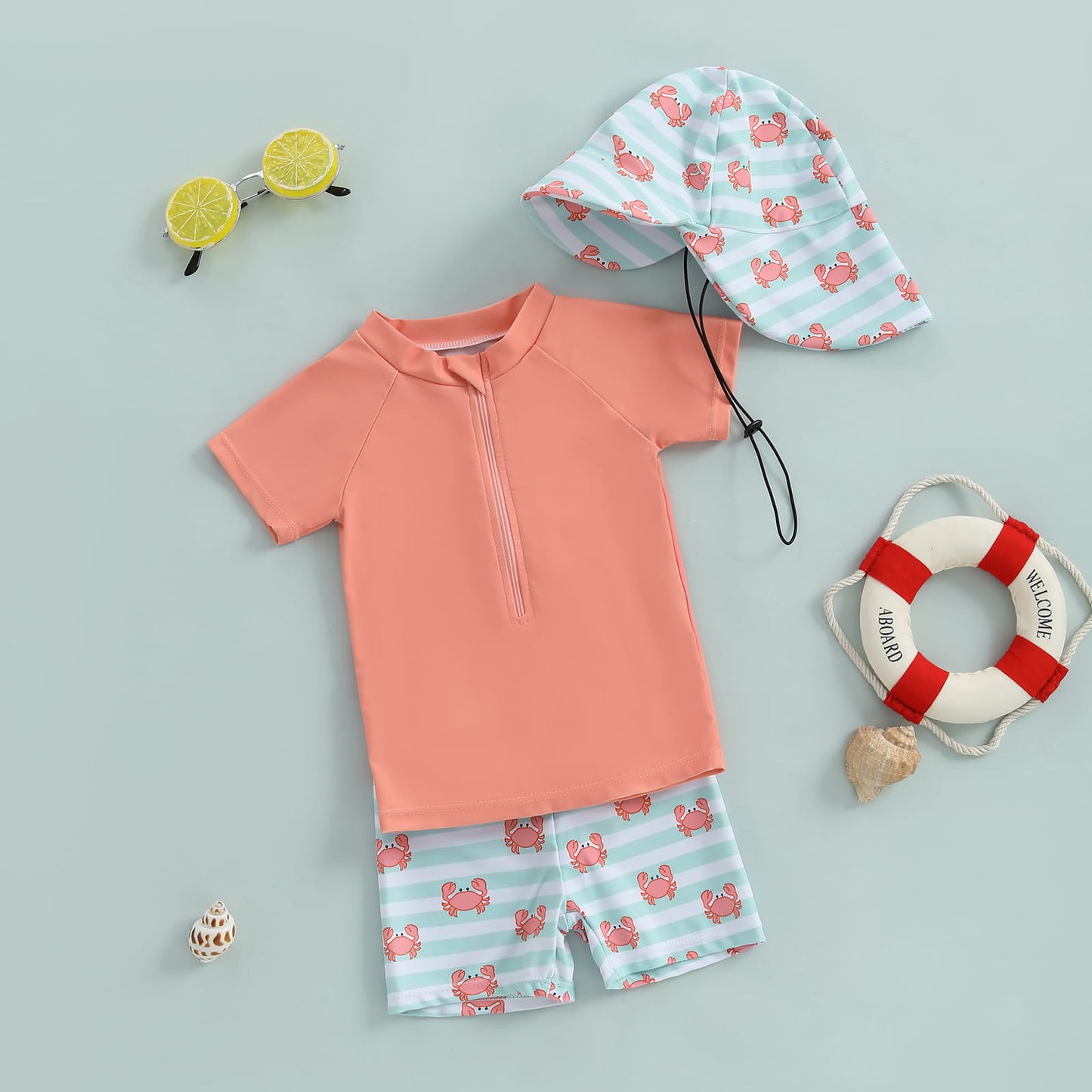 Kids Rash Guard 3-Piece Swim Set