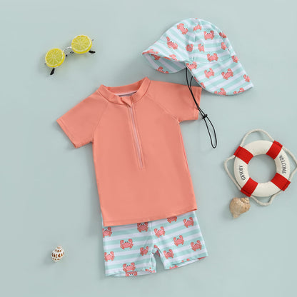 Kids Rash Guard 3-Piece Swim Set