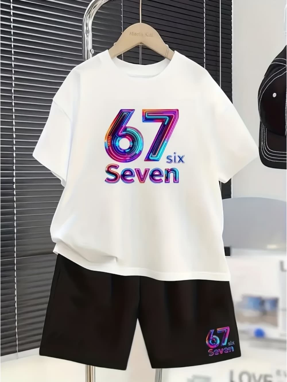 Boys 67 Graphic Shorts Set
