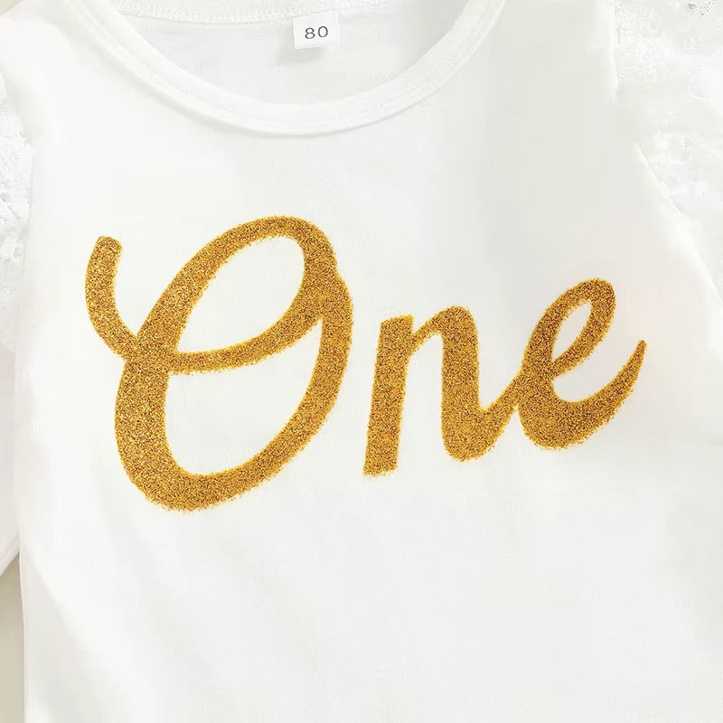 “One” Birthday Long Sleeve Outfit