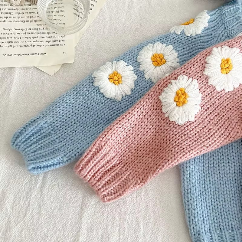 Baby Daisy Knitted Cardigan