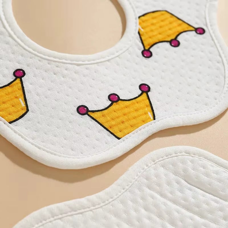 3-Pack Waterproof Baby Bib Set – Soft, Absorbent & Made for Everyday Feeding