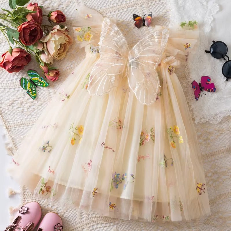 Girls Butterfly Fairy Dress – Elegant, Magical & Made for Special Moments