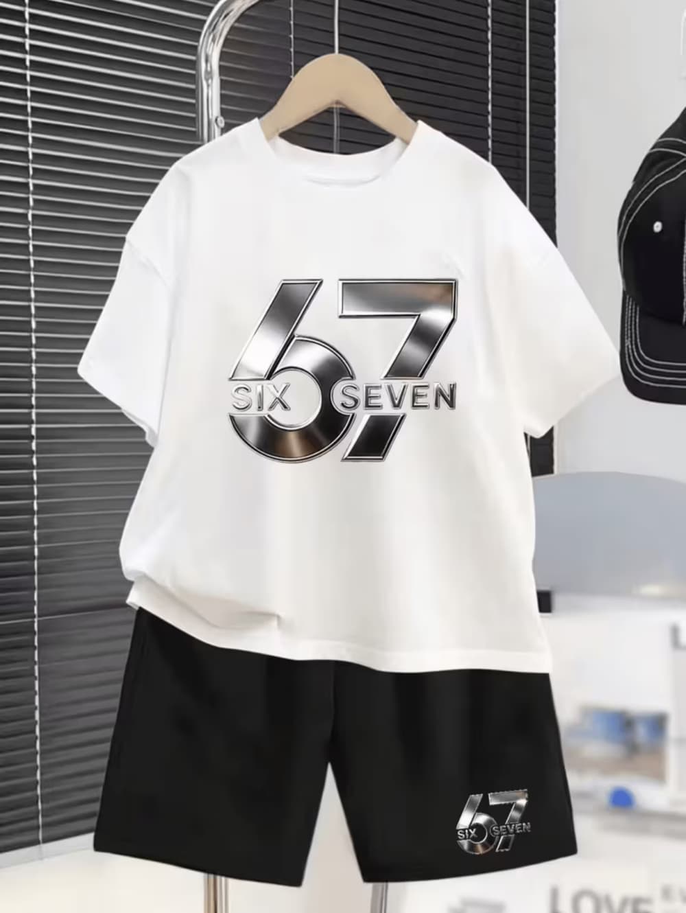 Boys 67 Graphic Shorts Set