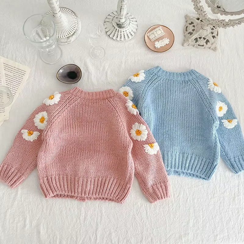 Baby Daisy Knitted Cardigan