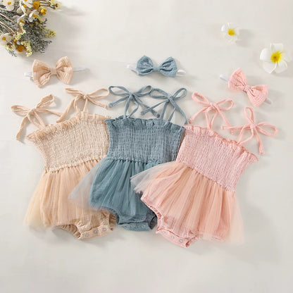 Baby Girl Tutu Romper Dress Set